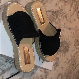 Black espadrilles